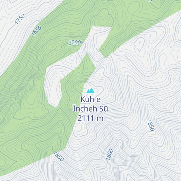Map of Kūh-e Īncheh Sū