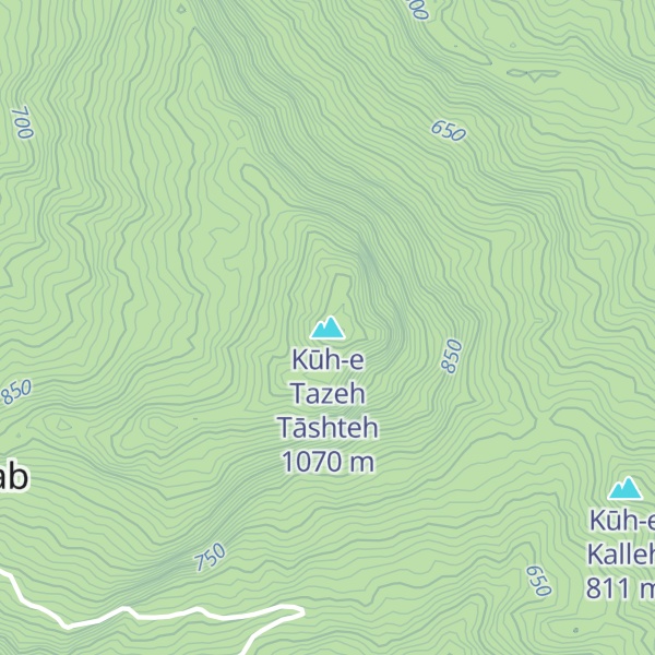 Map of Kūh-e Tazeh Tāshteh