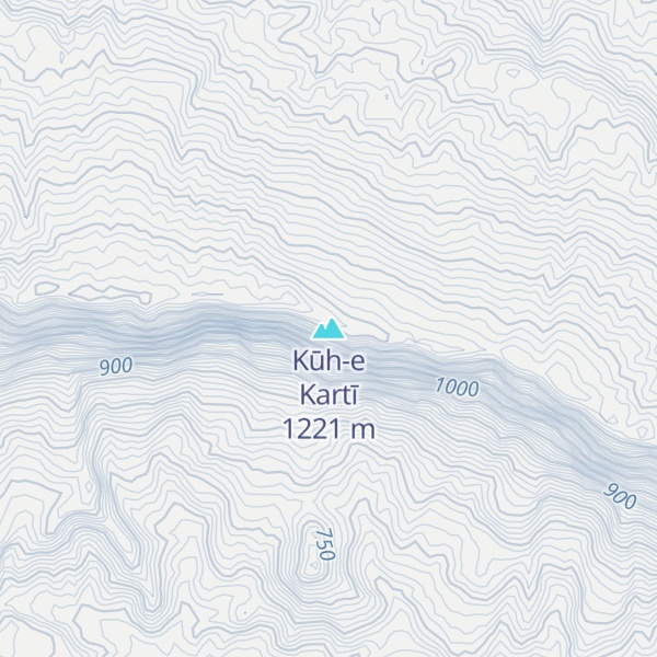 Map of Kūh-e Kartī