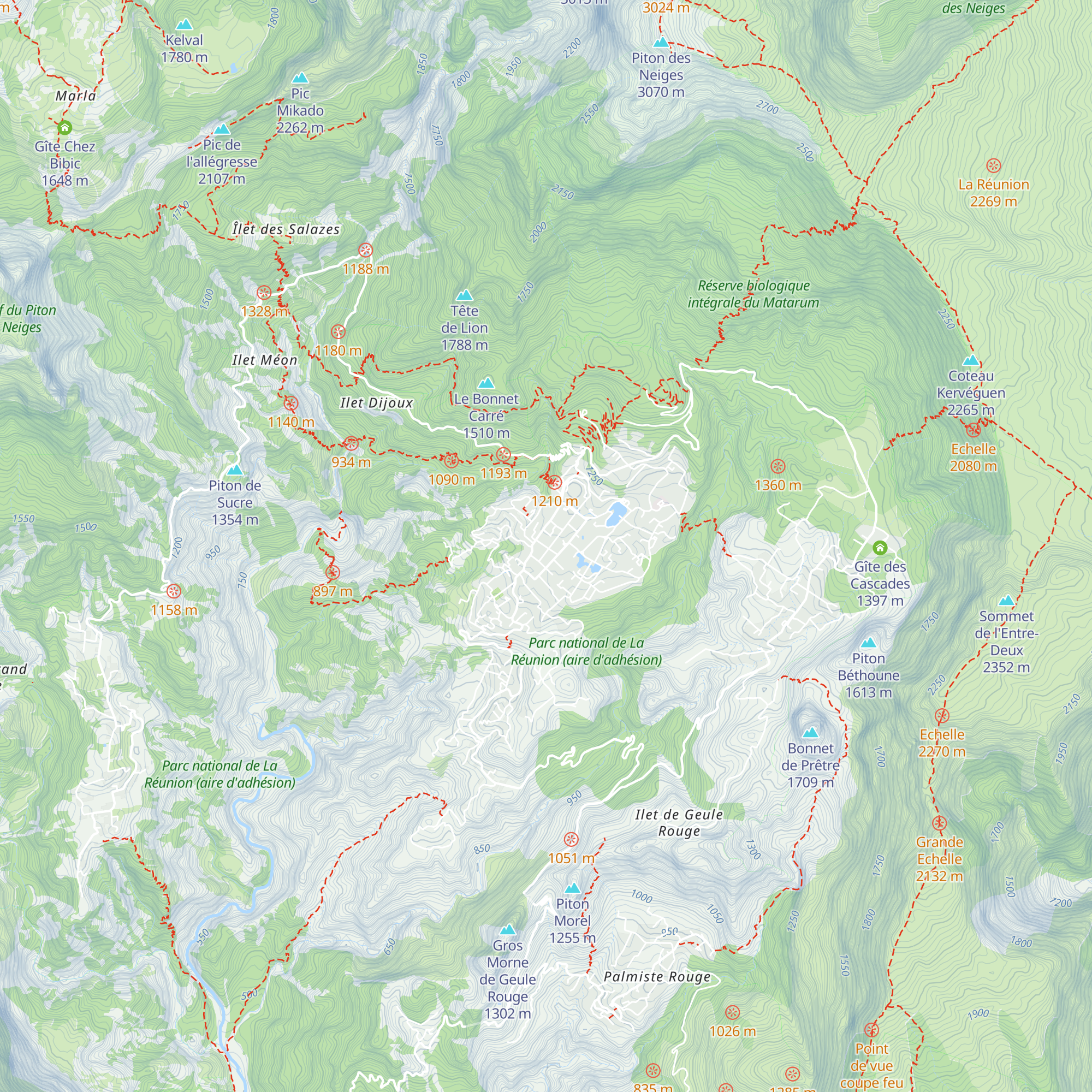 Gîte Ti Case Lontan map