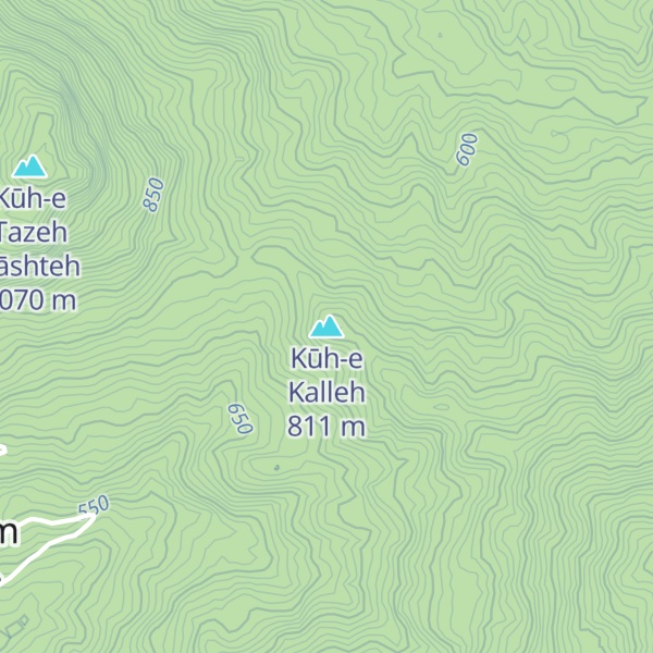 Map of Kūh-e Kalleh