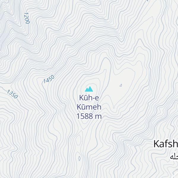 Map of Kūh-e Kūmeh