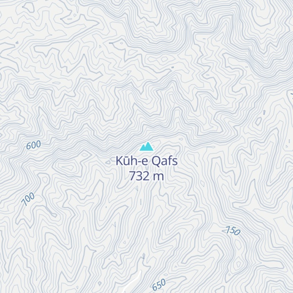 Map of Kūh-e Qafs