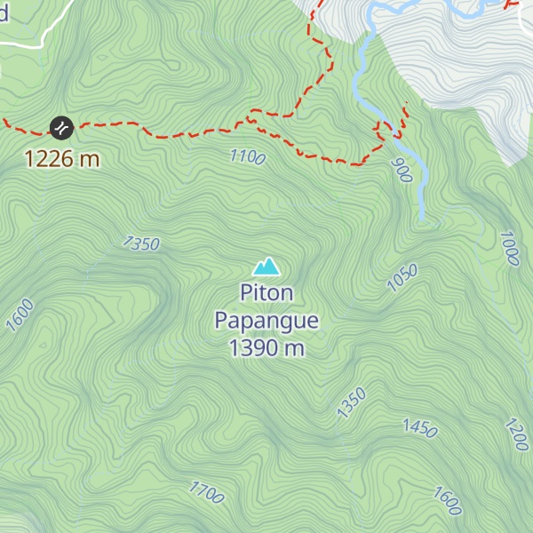 Map of Piton Papangue