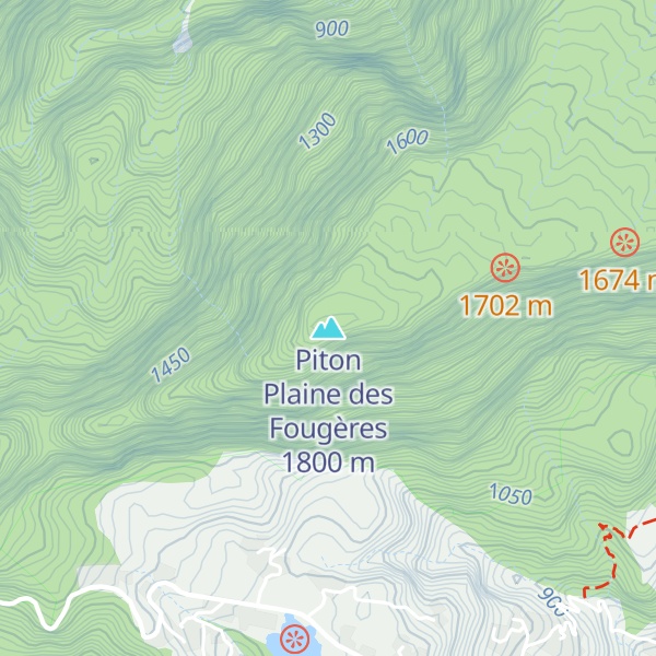 Map of Piton Plaine des Fougères