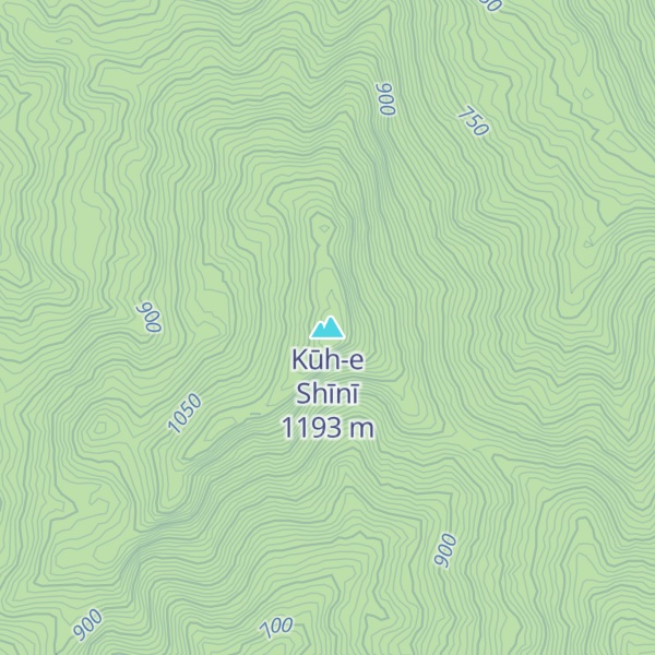 Map of Kūh-e Shīnī
