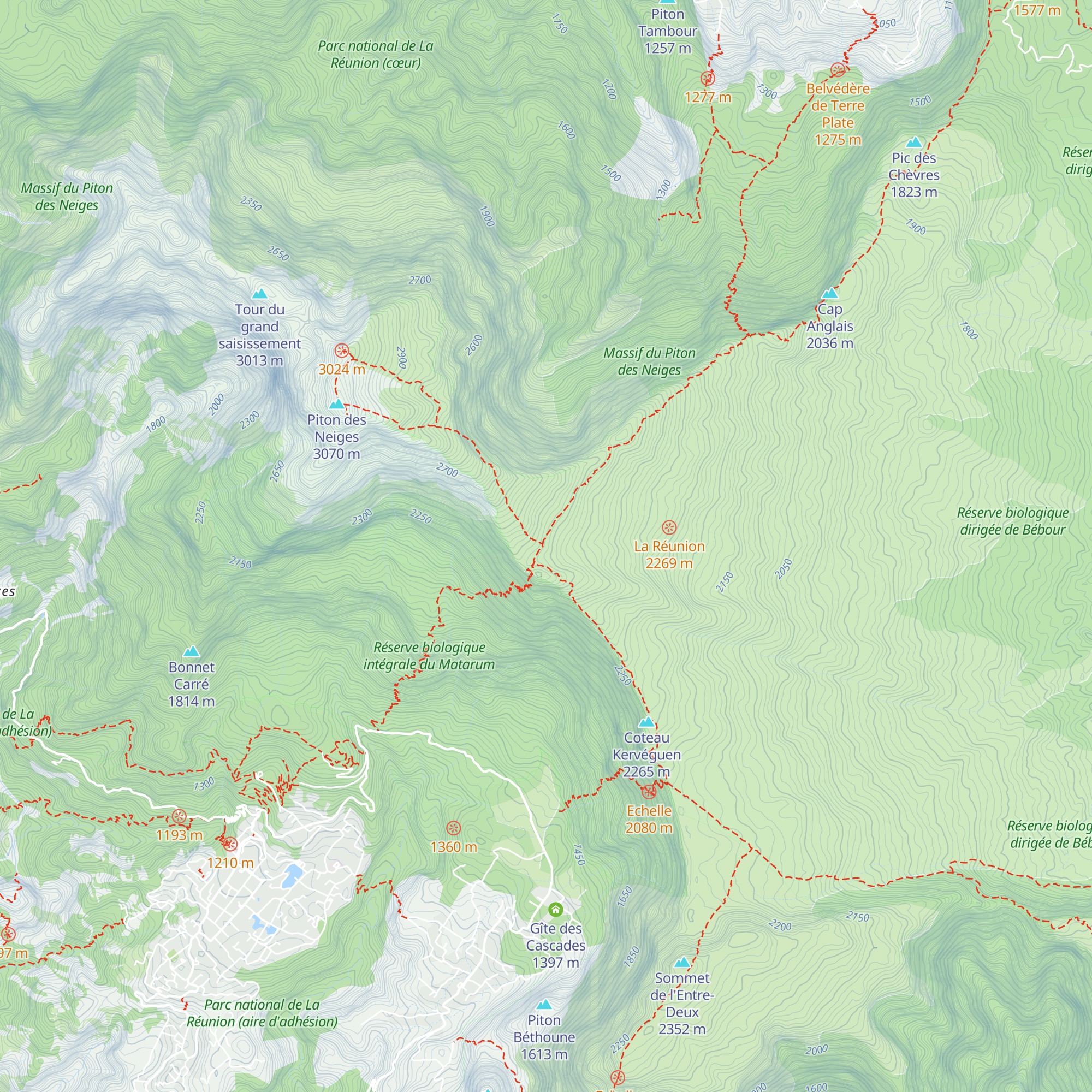 Refuge de la Caverne Dufour map
