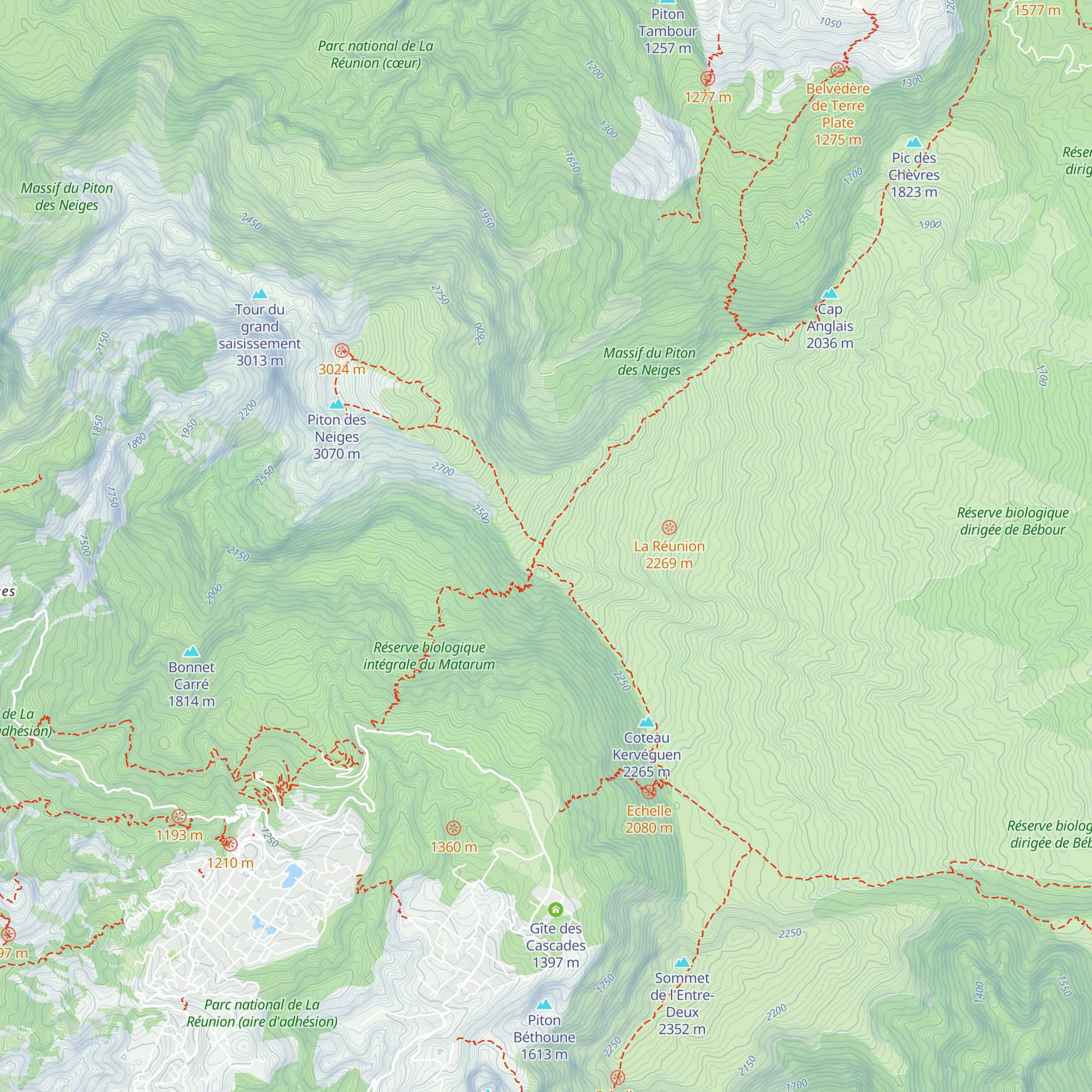 Refuge de la Caverne Dufour map