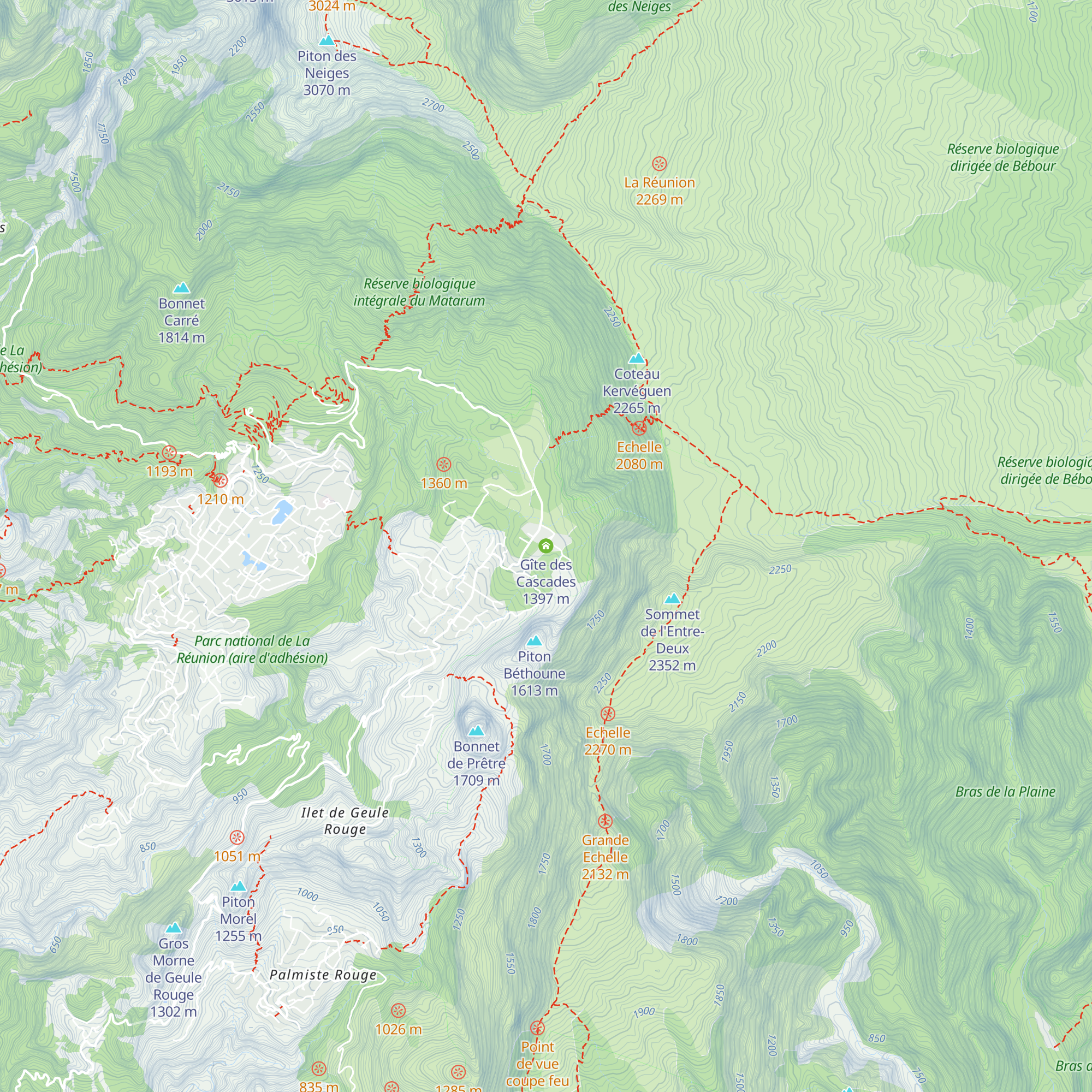 Gîte des Cascades map