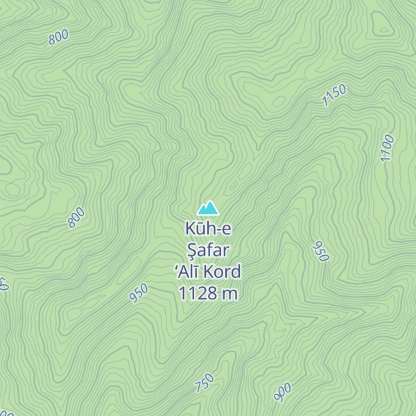 Map of Kūh-e Şafar ‘Alī Kord