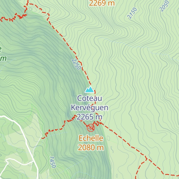 Map of Coteau Kervéguen