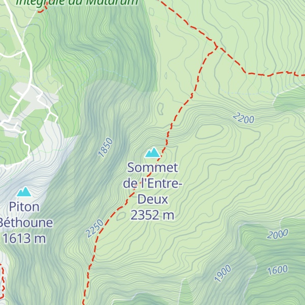 Map of Sommet de l'Entre-Deux