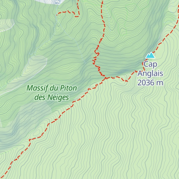 Map of Piton Crête Rivière des Marsouins