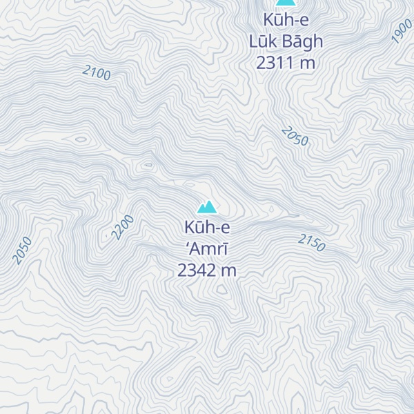 Map of Kūh-e ‘Amrī