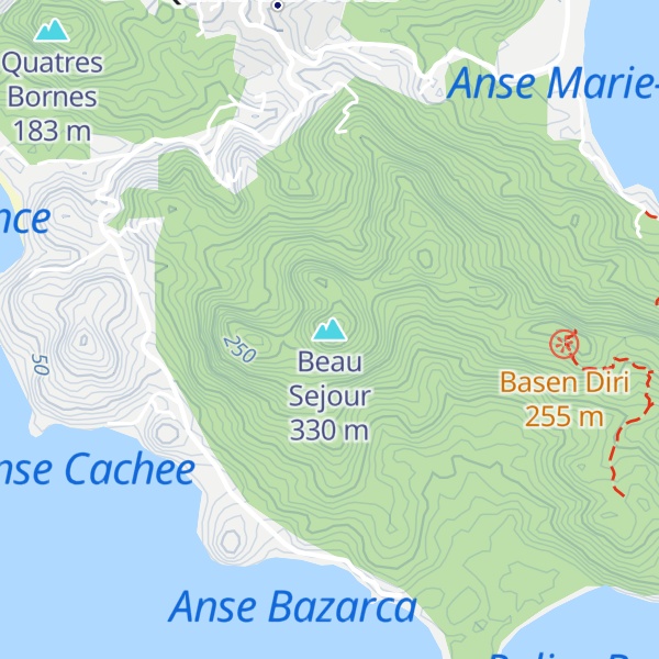 Map of Beau Sejour