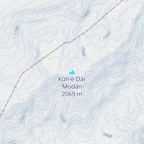 Map of Kūh-e Dār Modān