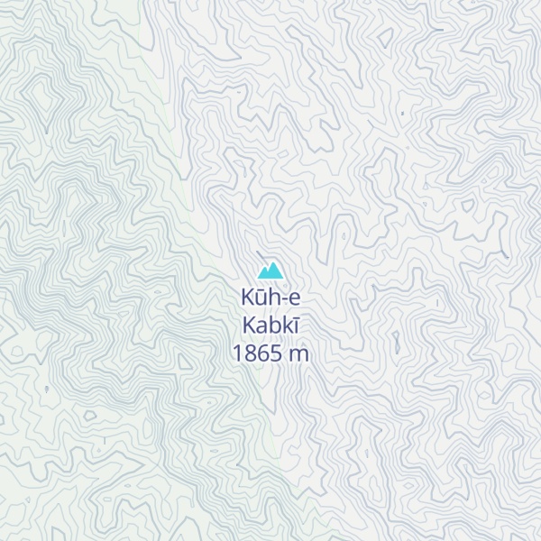 Map of Kūh-e Kabkī