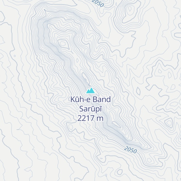Map of Kūh-e Band Sarūpī
