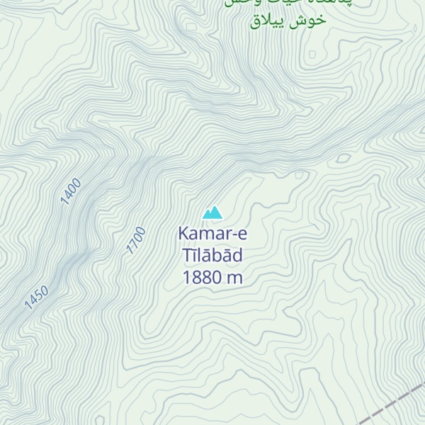 Map of Kamar-e Tīlābād