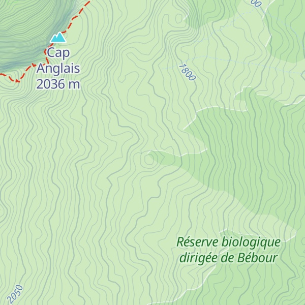 Map of Piton Bédier