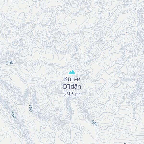 Map of Kūh-e Dīldān
