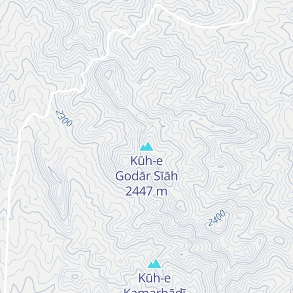 Map of Kūh-e Godār Sīāh