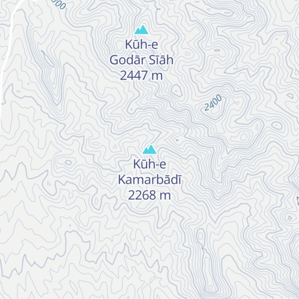 Map of Kūh-e Kamarbādī