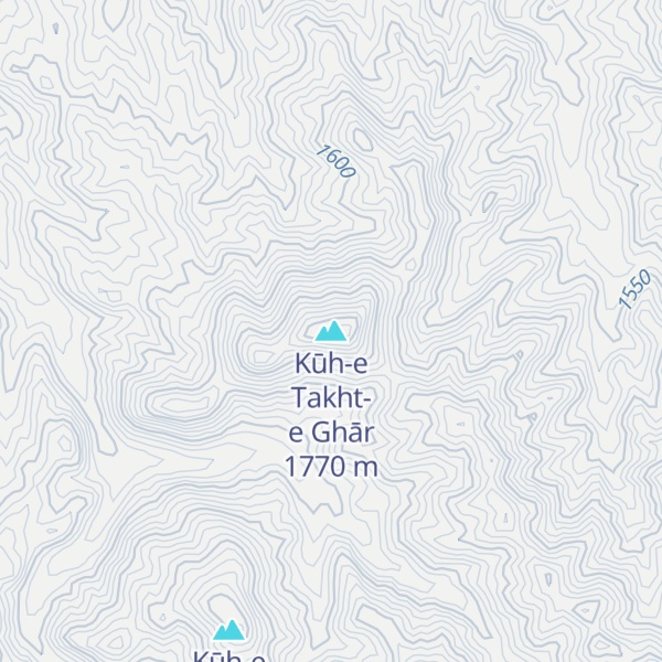 Map of Kūh-e Takht-e Ghār