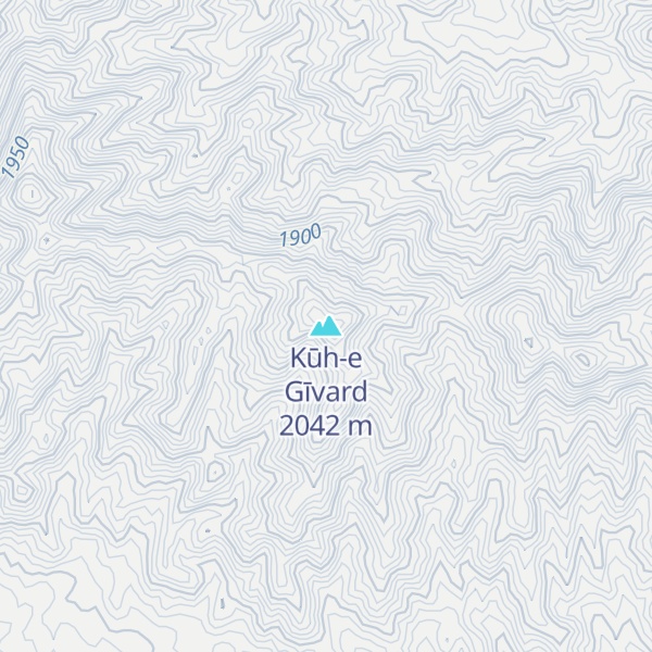 Map of Kūh-e Gīvard