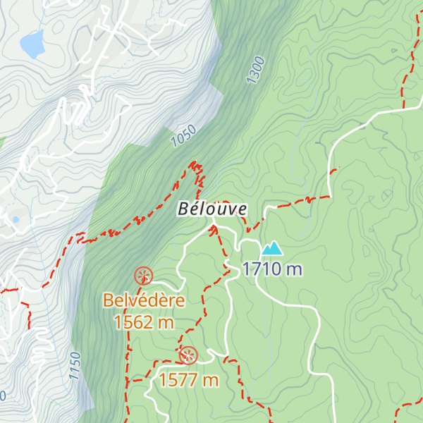 Map of Gîte de Bélouve