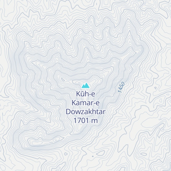 Map of Kūh-e Kamar-e Dowzakhtar