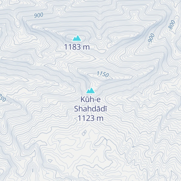 Map of Kūh-e Shahdādī