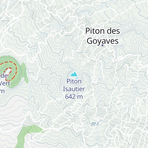 Map of Piton Isautier