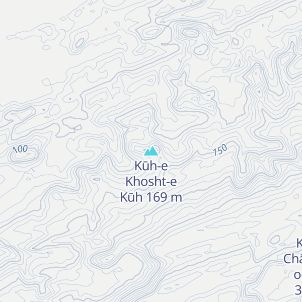 Map of Kūh-e Khosht-e Kūh