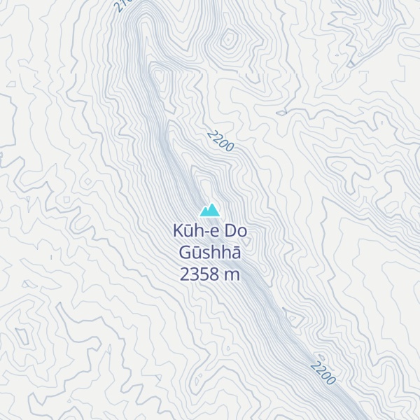 Map of Kūh-e Do Gūshhā
