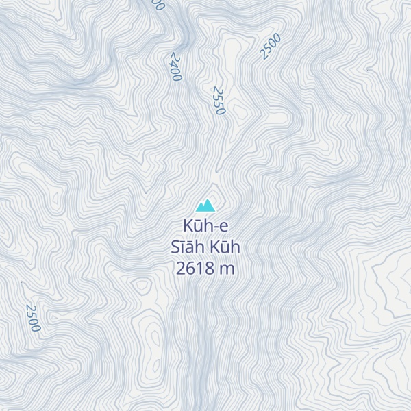 Map of Kūh-e Sīāh Kūh