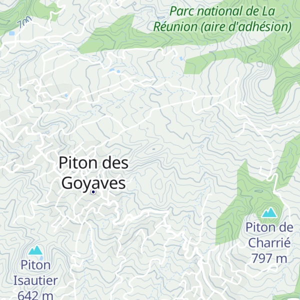 Map of Piton de Many
