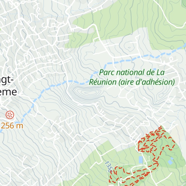 Map of Piton de la Ravine Blanche