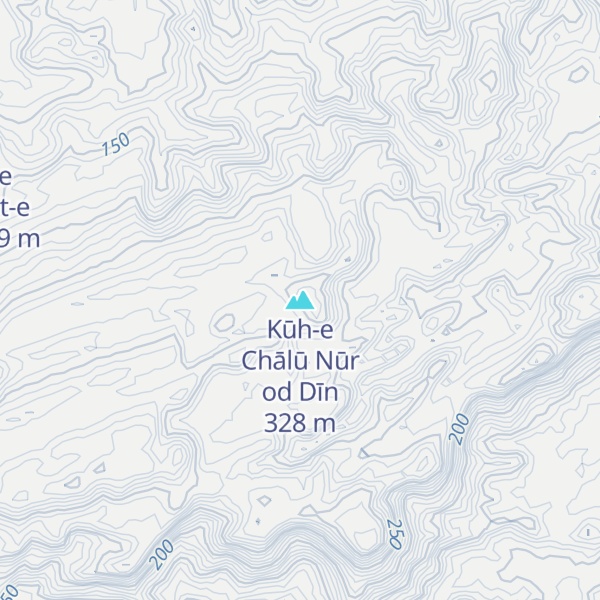 Map of Kūh-e Chālū Nūr od Dīn