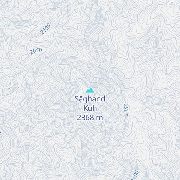 Map of Sāghand Kūh