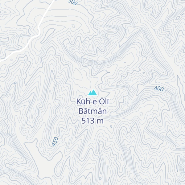 Map of Kūh-e Olī Bātmān