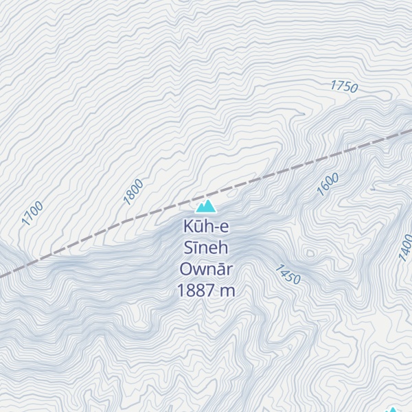 Map of Kūh-e Sīneh Ownār