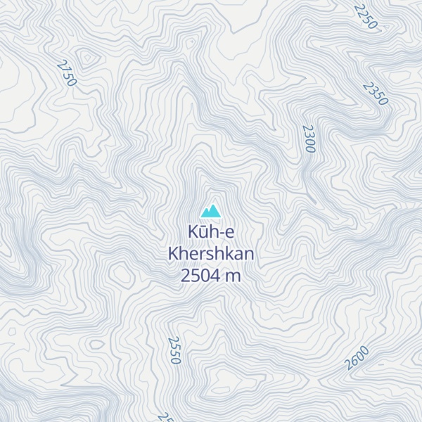 Map of Kūh-e Khershkan