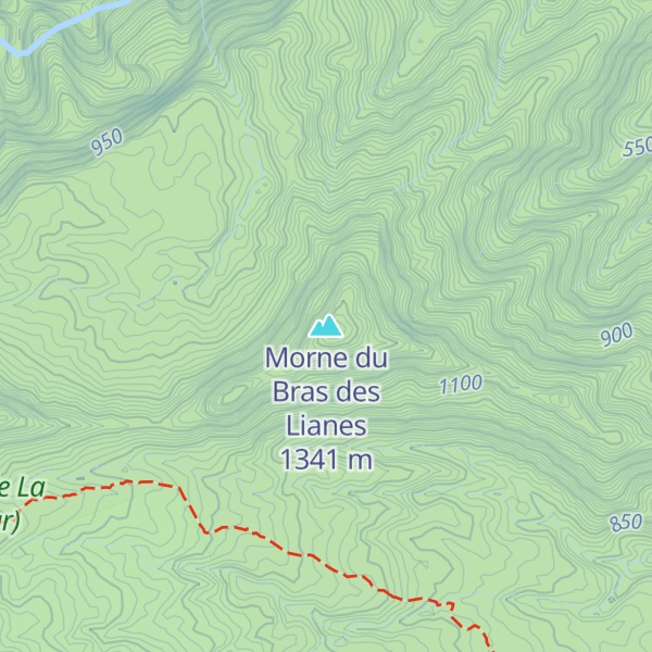 Map of Morne du Bras des Lianes