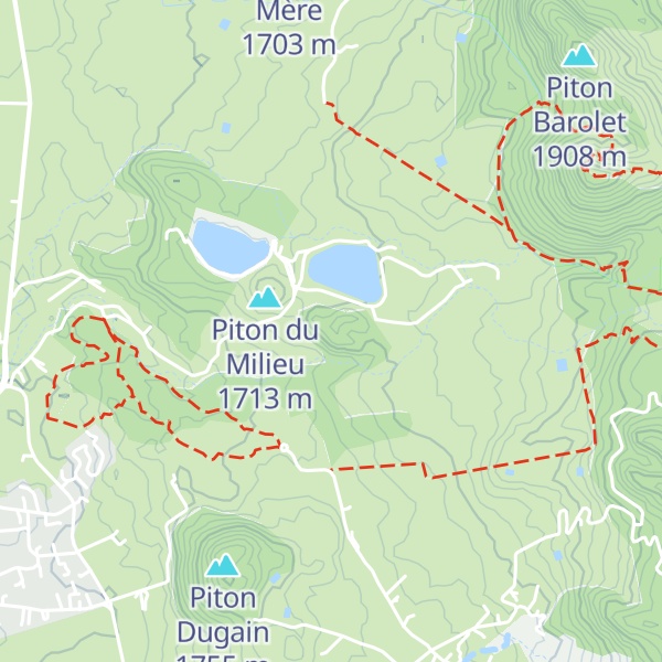 Map of Piton d'Acacias