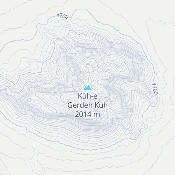 Map of Kūh-e Gerdeh Kūh