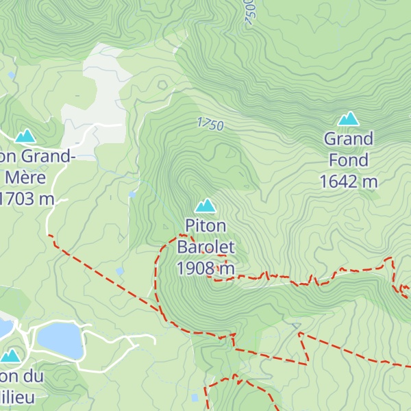 Map of Piton Barolet