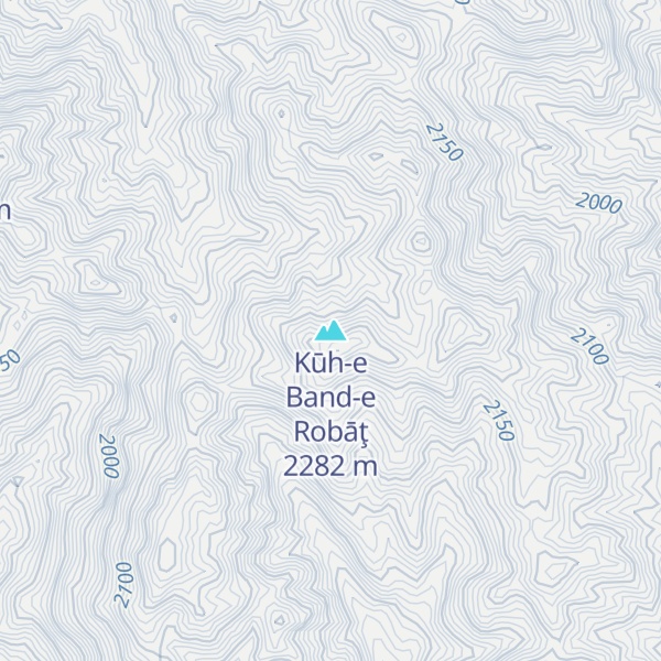Map of Kūh-e Band-e Robāţ