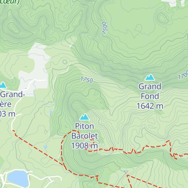 Map of Piton Patu de Rosemont
