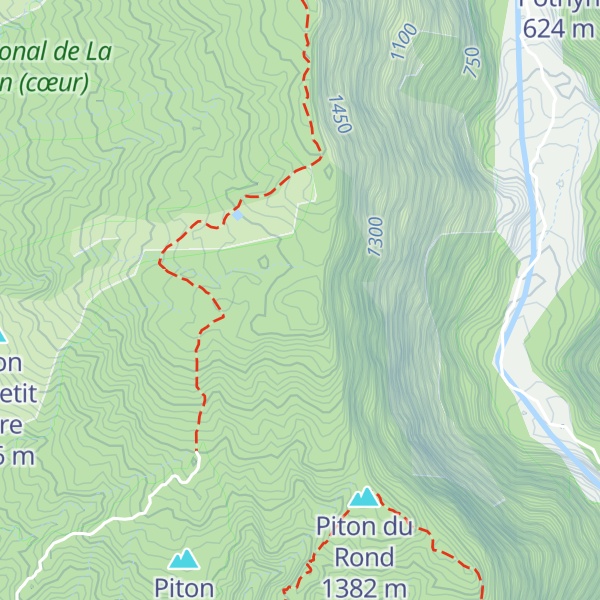 Map of Piton la Mare